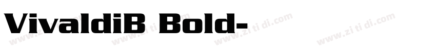 VivaldiB Bold字体转换